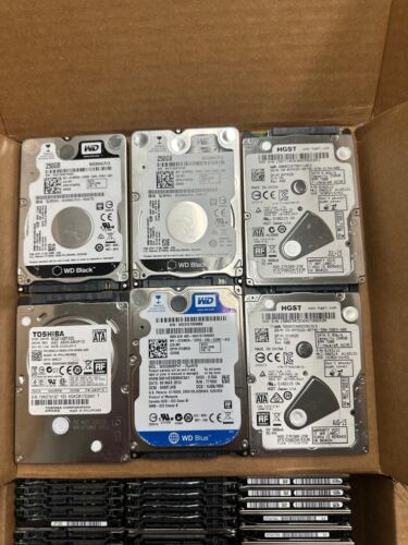 Lot of 10 250GB HDD Hard Drive for Laptop SATA 2.5