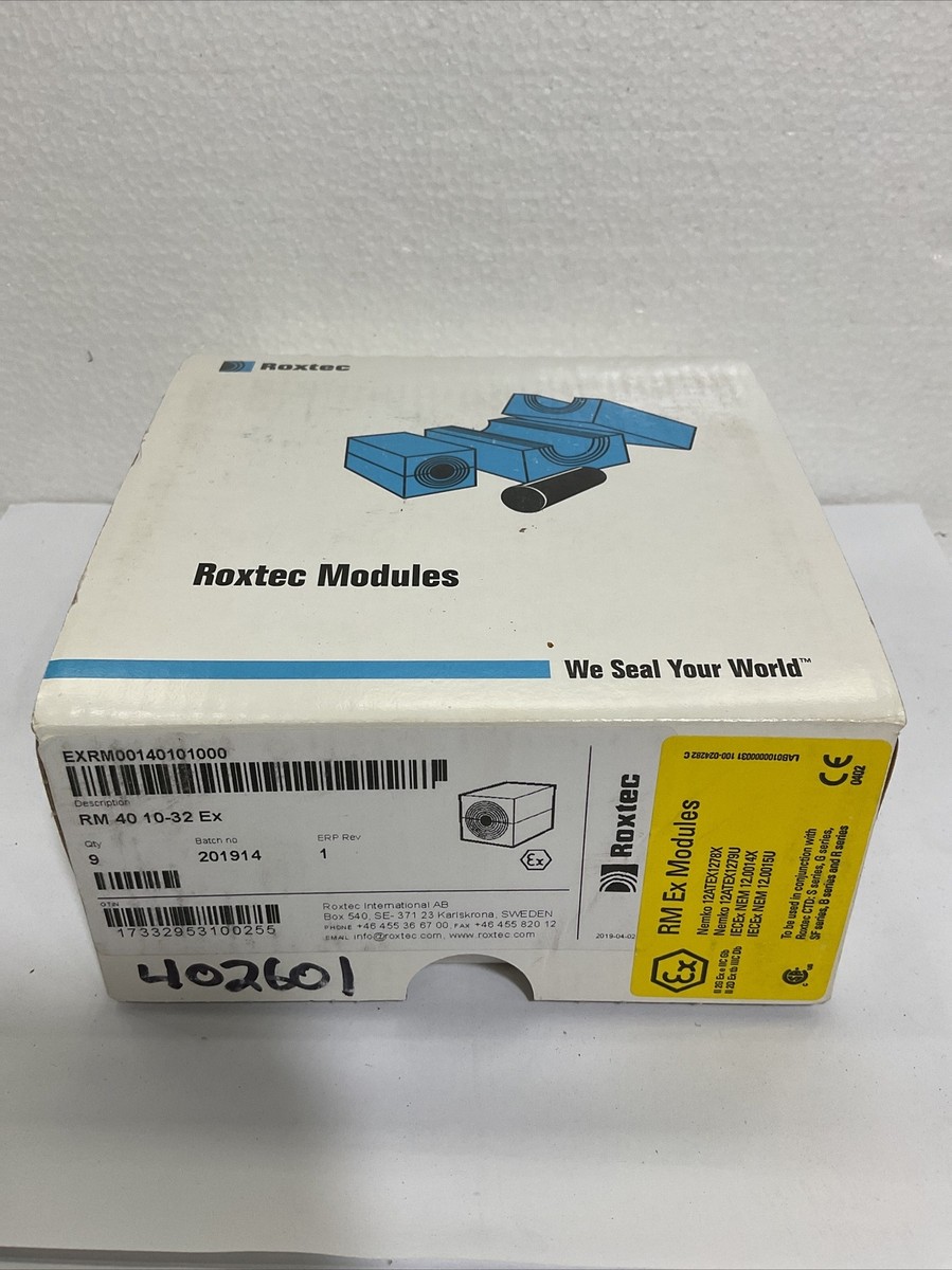 ROXTEC RM40 10-32 EX MULTIDIAMETER MODULE, BOX OF 9, NIB | eBay