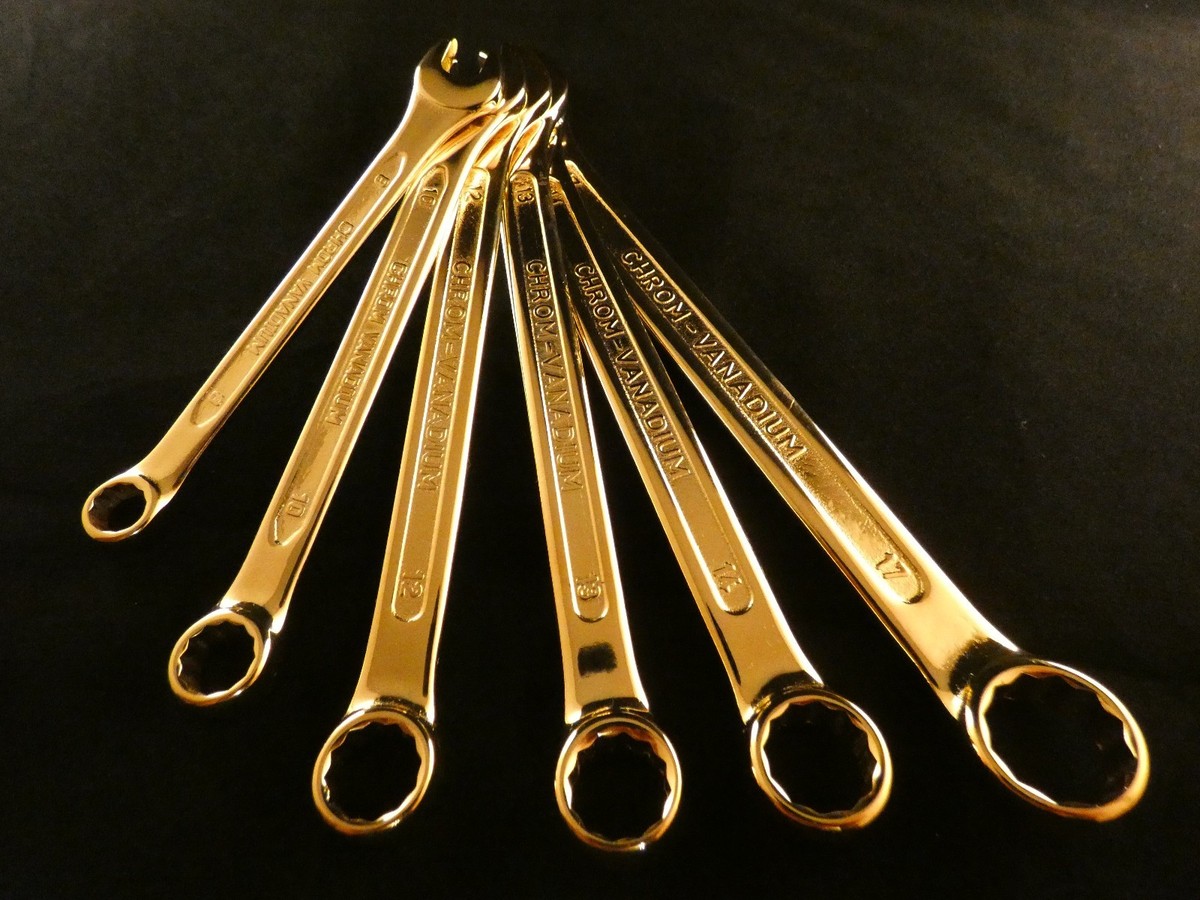 Bondhus GoldGuard Sechskantschlüssel – 1/2 Zoll, 21,1 Cm, Vergoldet, Korrosionsgeschützt, Mit Lebenslanger Garantie