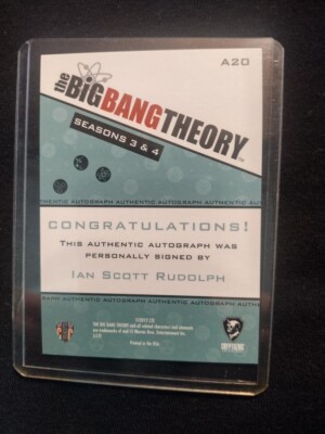 THE BIG BANG THEORY IAN SCOTT RUDOLPH AS CAPTAIN SWEATPANTS AUTO