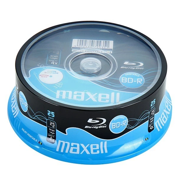 Maxell BD -R Vergini Vuoti 25 GB 4X Stampabili PRINT + 1 cd Verbatim 276071