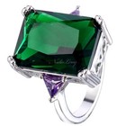 BRAND NEW 11 CT Emerald Cut Ring~Size 7~Includes Gift Bag~Absolute Perfection! — photo 3