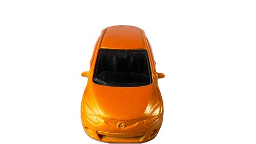 2008 Matchbox Mazda 2 Express 52 Diecast Car Orange Collectible Hatchback LOOSE - Picture 5 of 11