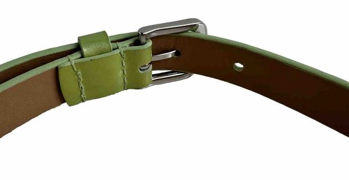Via Spiga Italy Genuine Leather Lime Green Belt, Sz Medium, 47-84 - Picture 4 of 12