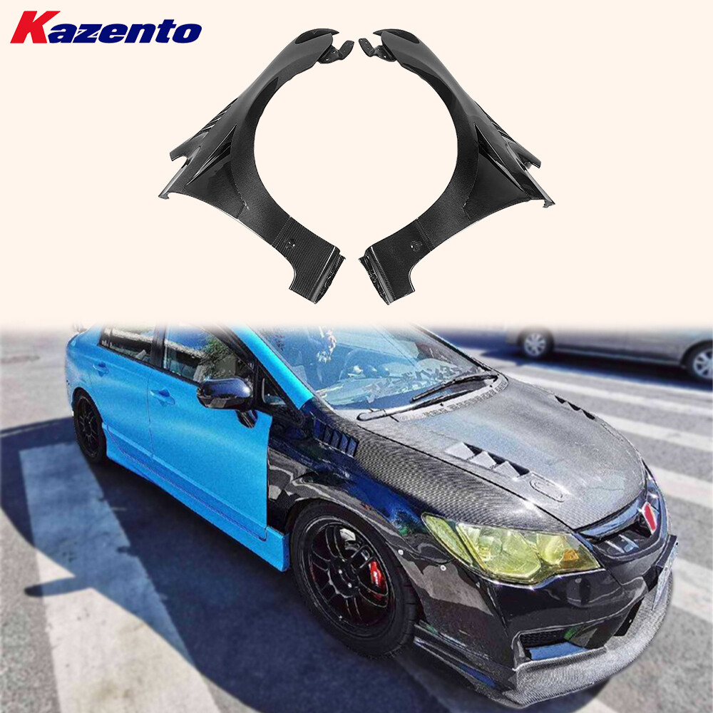 パンドラFD Front Vented Fender For Honda 06-08 Civic Fd2 J2 Style