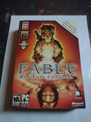 Fable: The Lost Chapters (PC, 2005) PC CD ROM Complete In box cib