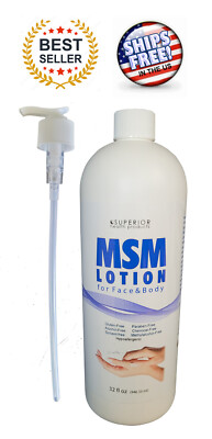 MSM Lotion - 32oz - Superior Health Products - Pure & Natural - Free Shipping