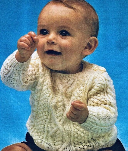 Baby Knitting Pattern for Square Neck 