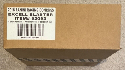 2018 Panini Donruss Racing Factory Sealed Blaster 20 Box Case