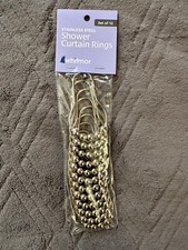 Whitmor Stainless Steel Shower Curtain Rings Set of 12