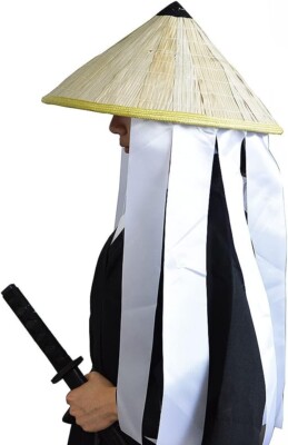 Japanese Swordsman Hat anime Cosplay Accessories