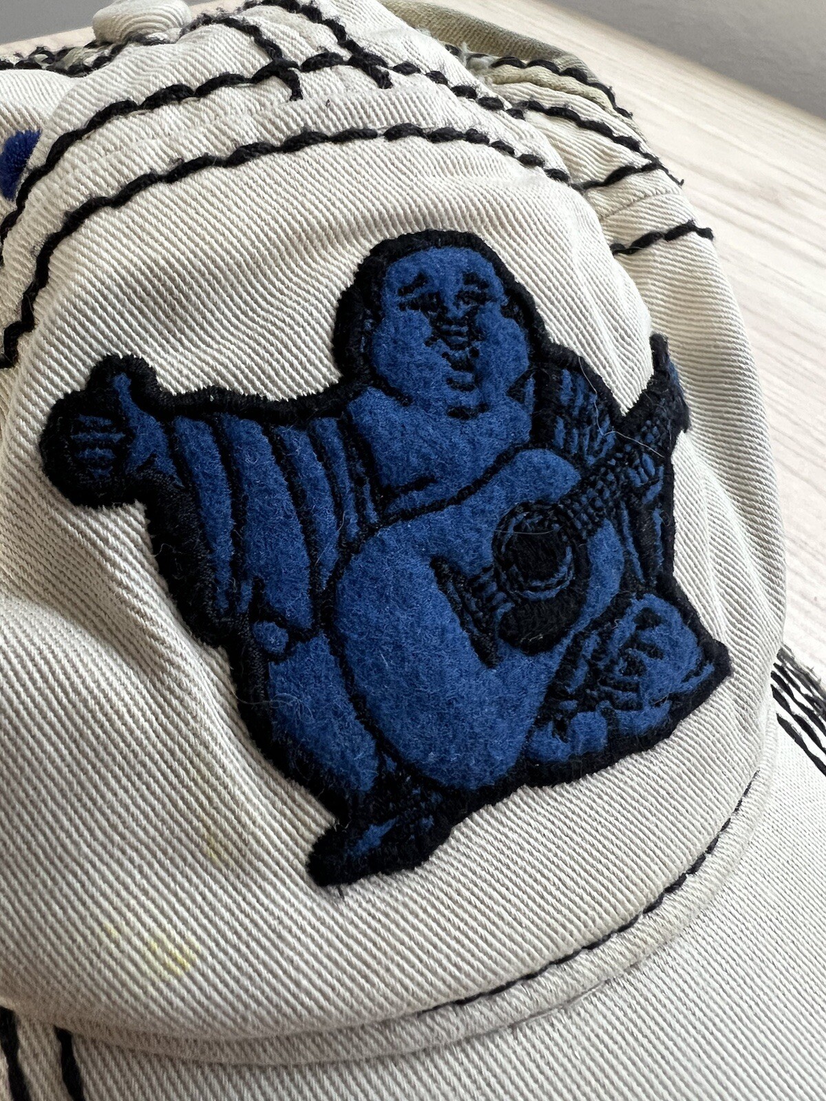 Extremely Rare Vintage True Religion Buddha Cap Hat - Distressed image 2