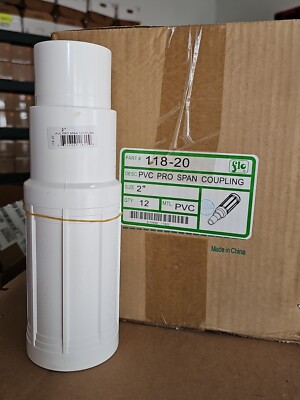 NDS 118-20~ Pro-Span Expansion Repair Coupling ~2'' White PVC ~New