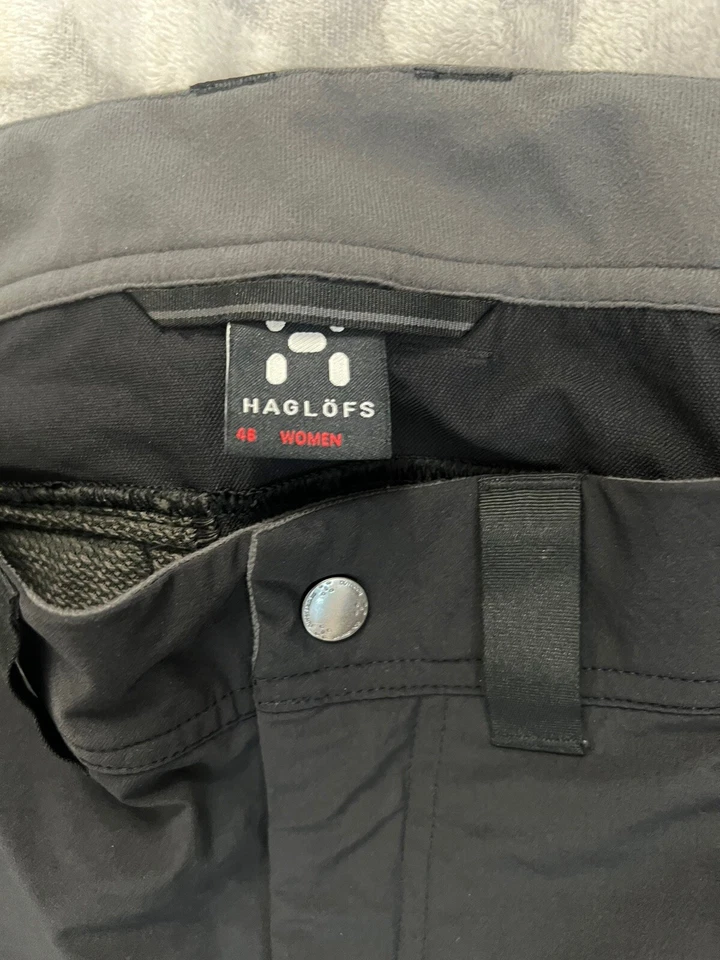 Pantalones para mujer Haglofs Shale Q al aire libre senderismo elásticos negros talla EU 46, US 12 Foto 4 de 4