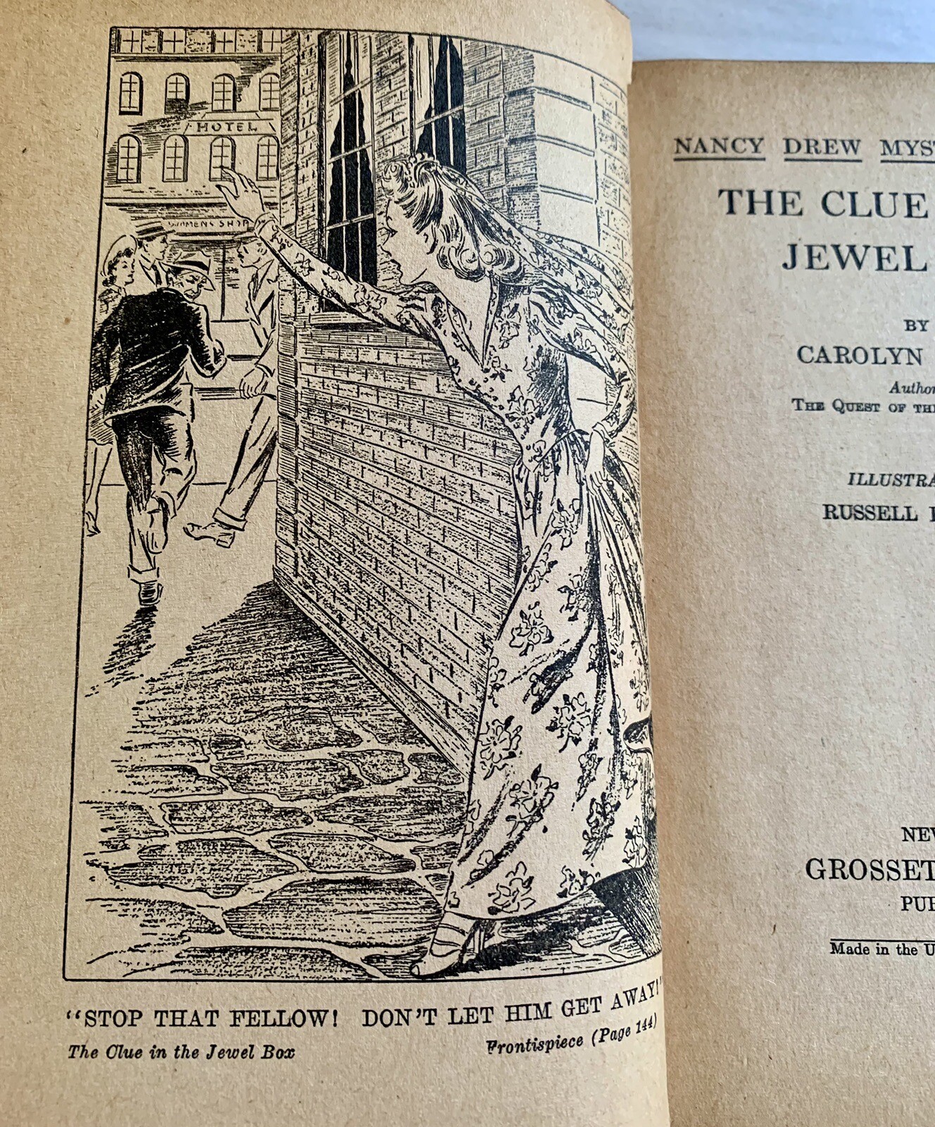 Vintage 1943 Children’s Series Book Nancy Drew The Clue In The