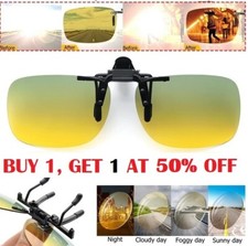 Polarized Flip Up Clip On Sunglasses Unisex UV Protection Fishing Driving Gifts