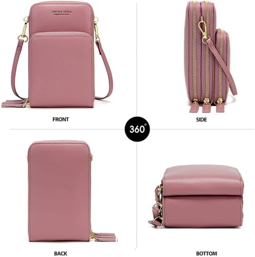 Small Crossbody Cell Phone Purse with Large Touch Screen for Women Mini Handbag - Picture 5 of 28