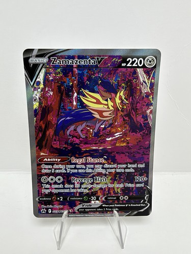 Zamazenta V GG54/GG70 Holo Ultra Rare Crown Zenith Galarian Gallery Pokemon NM