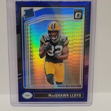 2024 Panini Donruss Optic Blue Hyper Prizm Marshawn Lloyd #275 Packers