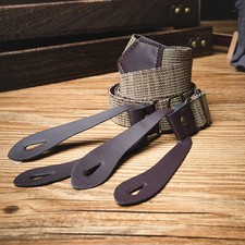 Suspenders with Hole Button Braces Unisex Y-shaped Non-slip Elastic Pu Leather