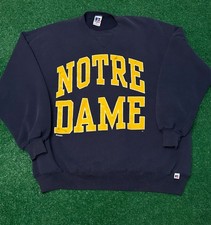 Vintage 80s 90s Notre Dame Fighting Irish VTG Russell Crewneck Sweater XL USA