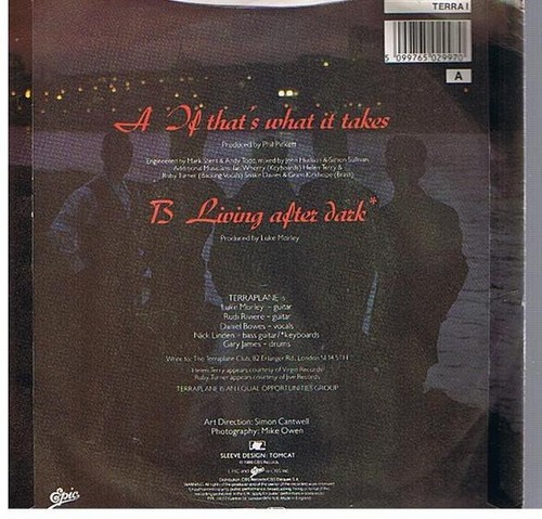 Terraplane - If That's What It Takes (7", Single) - Picture 2 of 2