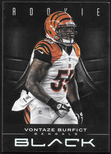 2012 Panini Black Vontaze Burfict #198 Holo Rookie /349 Bengals RC SP
