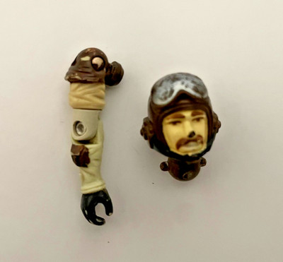 1986 Gi Joe ARAH Slip-Stream Head and Right Arm Body Parts