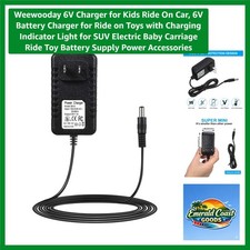 Fast 6V Charger for Kids Ride-On Cars with Indicator Light  Safety Features