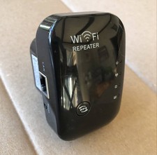 Extender Range Repeater  WiFi Booster with Internet Amplifier - Black