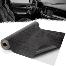 Mikrofaserstoff Selbstklebend 200x40 cm Dunkelgrau Kunstleder Dachhimmel