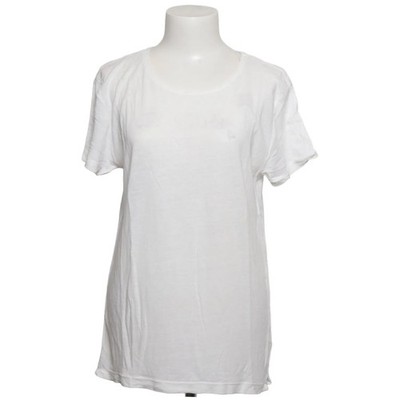 G!na, T-shirt, Größe: 38/40, Weiß, Leinen/Lyocell, Einfarbig, Damen #Jsd