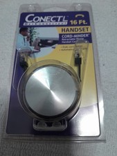 Conectl 16 Ft. Retractable Handset Cord-Minder HC16NCCP Silver 1019-04: New