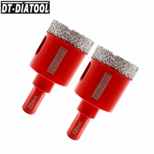2pcs 25mm Diamond Drilling Core Bits Hole Saw Cutter for Tile Procelain Marble