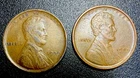 1909-VDB XF+ & 1909-P AU. Lincoln Wheat Cents, 2 Coin Set, First Year Minted