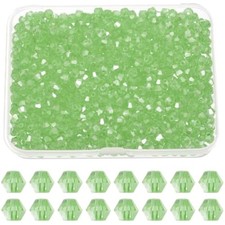 1000pcs 3mm bicone glass crystal beads, faceted glass spacer beads wit