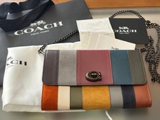 COACH 2WAY stripe shoulder bag wallet