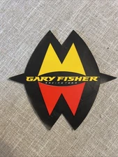 Vintage Gary Fisher Dealer Bicycle Decal Sticker 90s 00s Logo Yellow Red Black