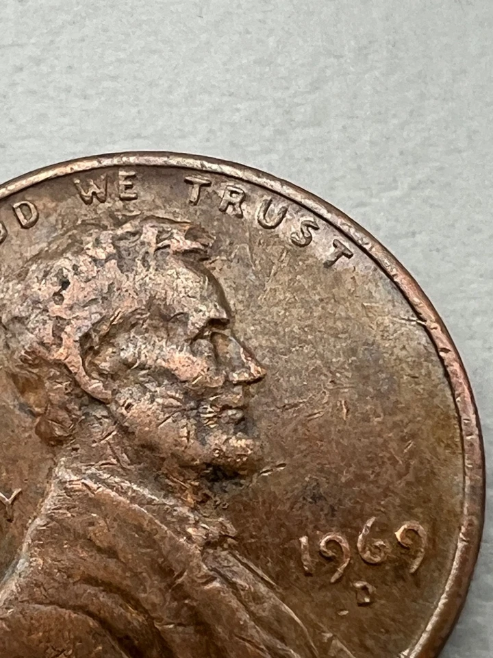 RARE 1969 D One Penny - Image 3 of 4