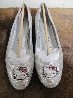Katy Perry X Hello Kitty Women's Collections Crystal Ballet Flats NEW IN BOX Cel