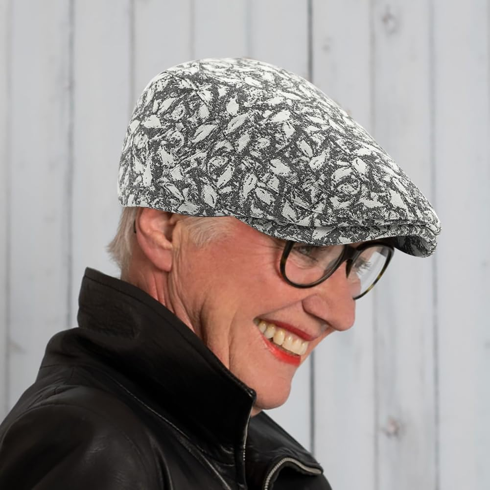 Womens Leopard Print Beret Hat Retro Newsboy Ivy Cap Cabbie  display picture 2