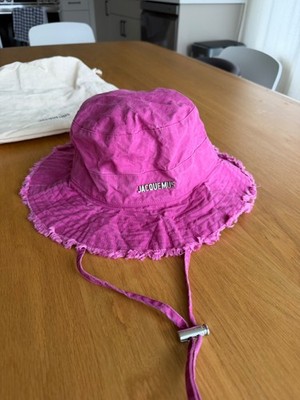 Jacquemus Pink Le Bob Bucket Hat Le Bob Artichaut Bucket Hat Dark Pink | The Webster main image 3