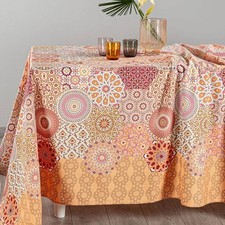 Telo Arredo Copritutto 270x270 cm CALEFFI Etnic mandala corallo