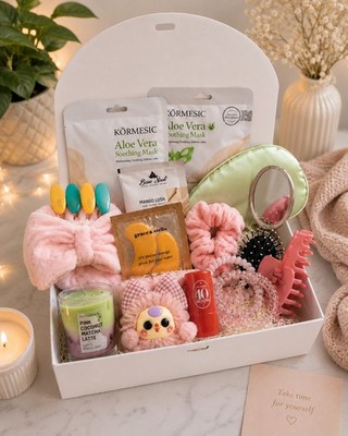 Teen Girl Spa Gift Box w/ Sol de Janeiro Perfume, Bag Charm, Masks & Candle