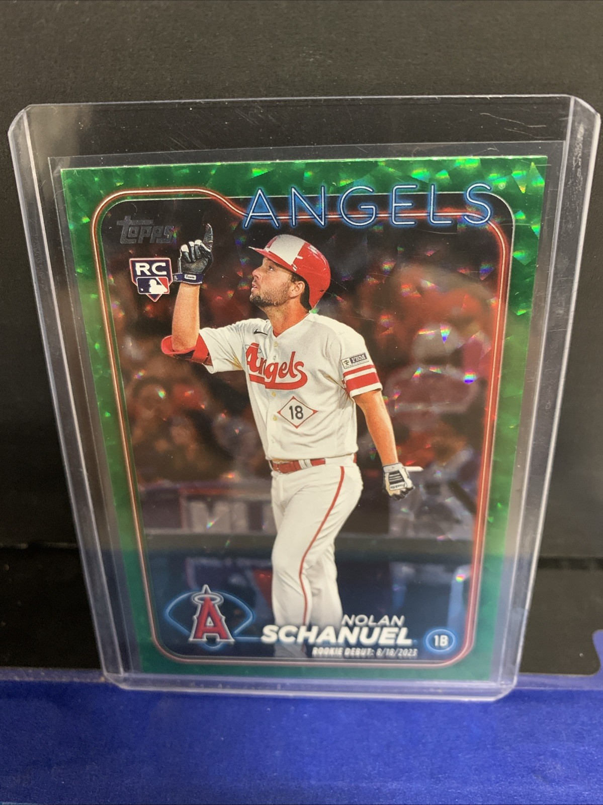 2024 Topps Update Nolan Schanuel RC Debut #US193 Green Foil /499