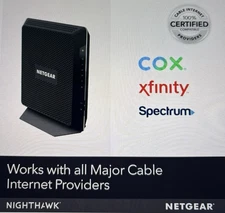 NETGEAR AC1900 Nighthawk C7000 Cable Modem Router Xfinity Comcast Spectrum Cox