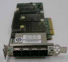 Dell TFJRW Quad Port SAS 6Gbs PCI-e HBA LSI 9206-16e 1V1W2 Full Height Bracket