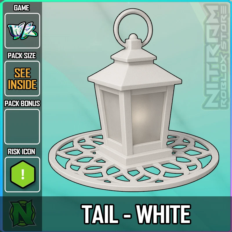 ZERO WEAPON AND ARMOR World Zero WZ - COSMETICS - TAIL - WHITE (#E6E6E6)