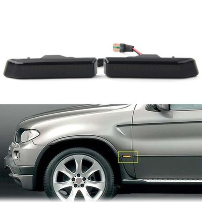Dynamic LED Side Marker Turn Signal Light For BMW E36 3-Series 97-99 Black US
