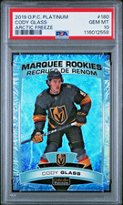 2019-20 OPC Platinum Cody Glass Marquee Rookies Arctic Freeze /99 PSA 10